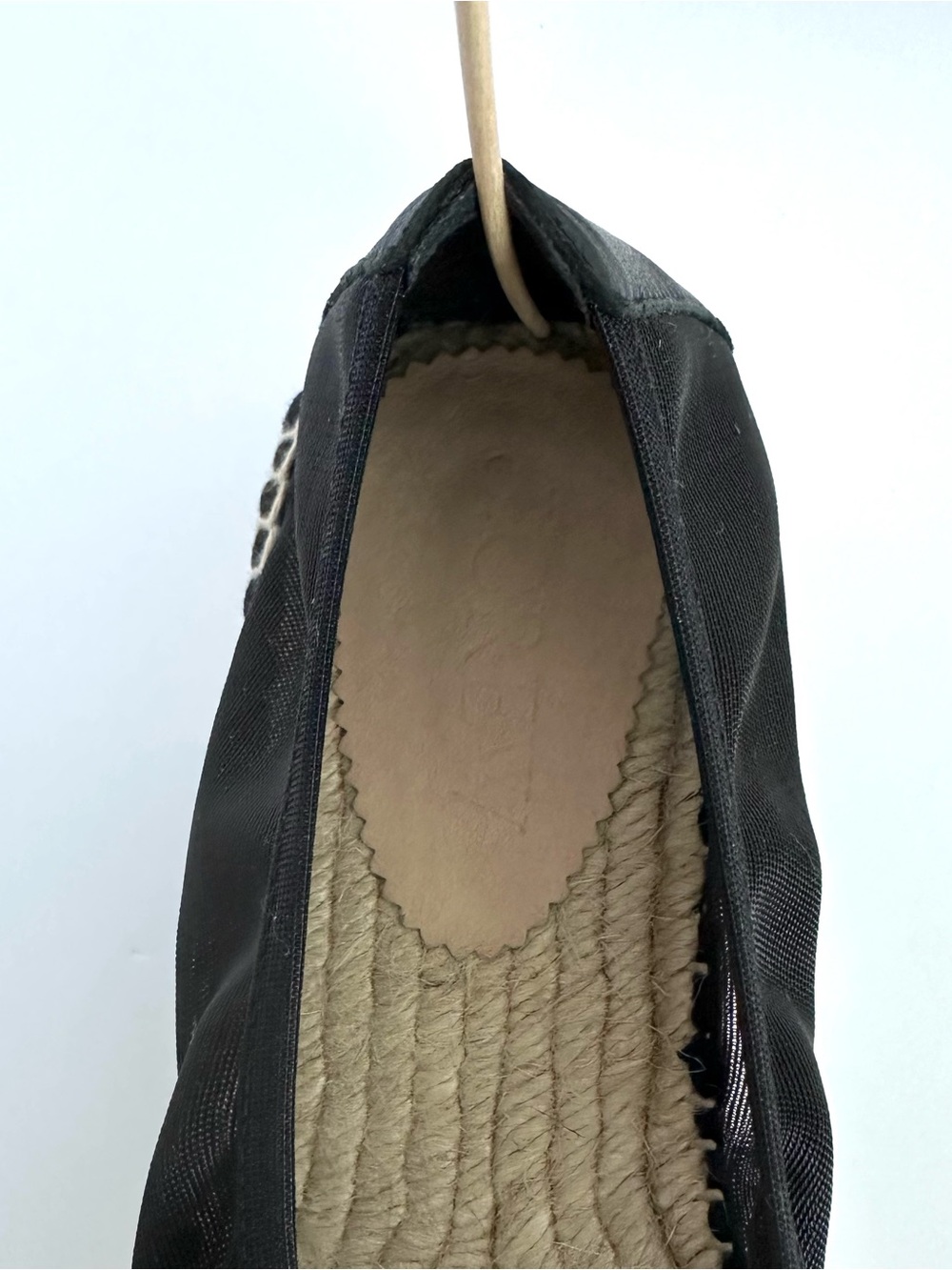 J.Crew Made in Spain Espadrille Flats in Black Mesh | 9 | EUC - Picture 9 of 12